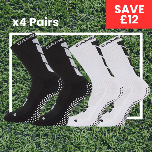 4 Pairs Of Junior Grip Socks